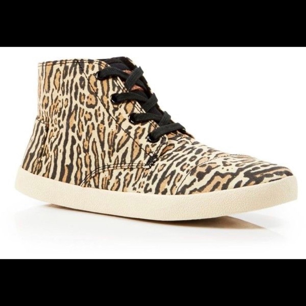 Toms High top Leopard Shoes
